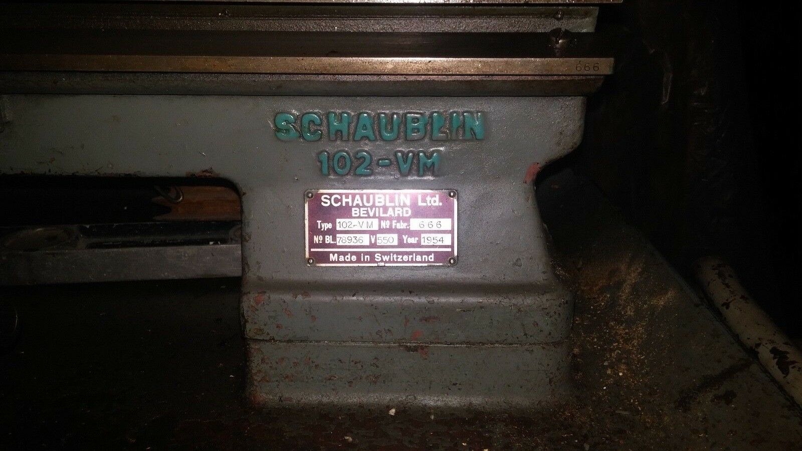 8" x 18" Schaublin #102VM, High-Precision Toolroom Lathe, 1.5 HP, 1954 - Image 2