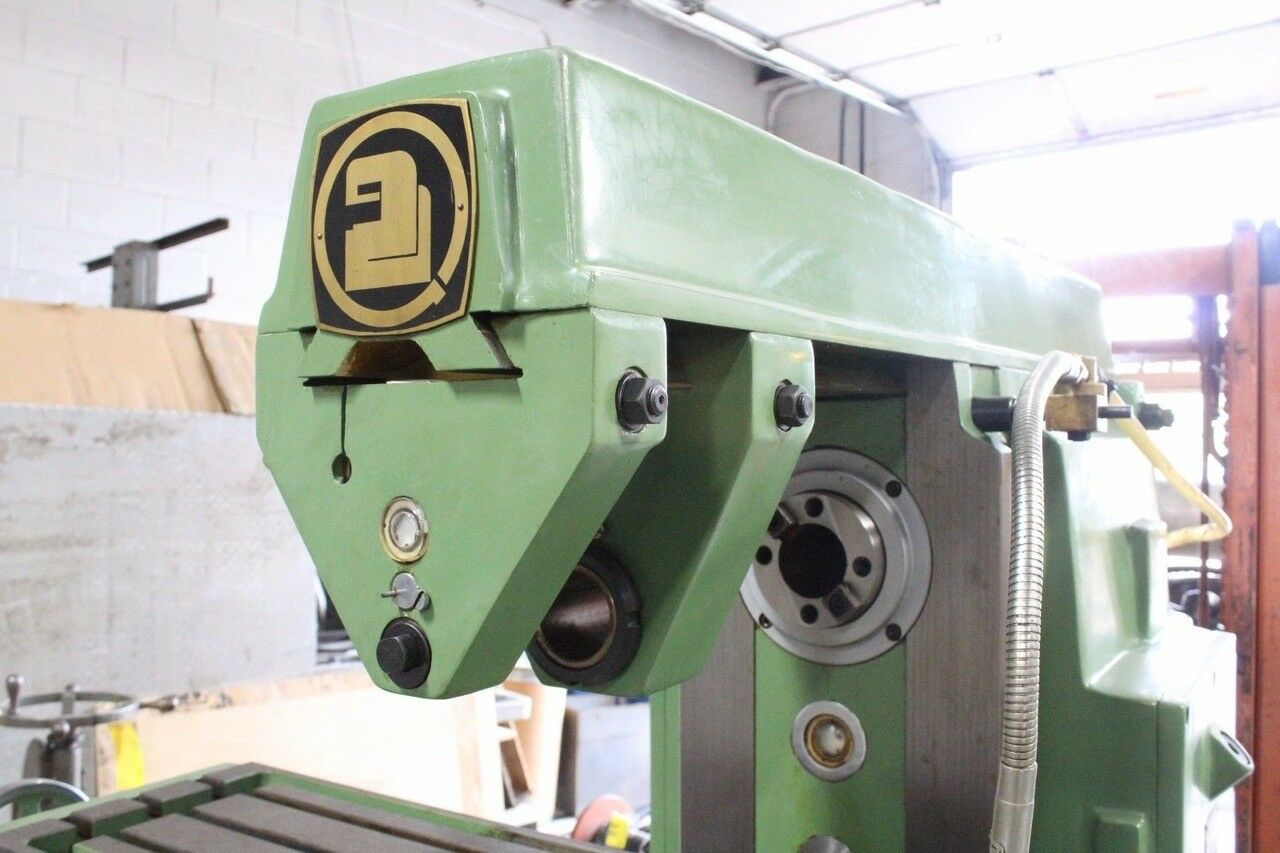 Horizontal Milling Machine, 13" x 52" Table, 45 deg. Table Swivel angle, 18 Spindle Speeds, 30-1500 RPM, 220 V - Image 4