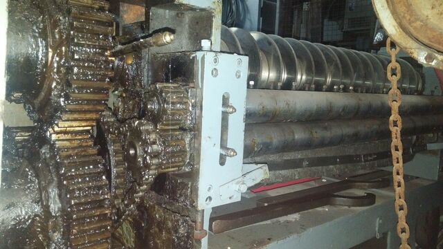 4 5" x 5" Slitter, 20 gauge and up capacity, 43.5" Sheet width, 4" diameter Shaft, 15 blades, 600 V - Image 6