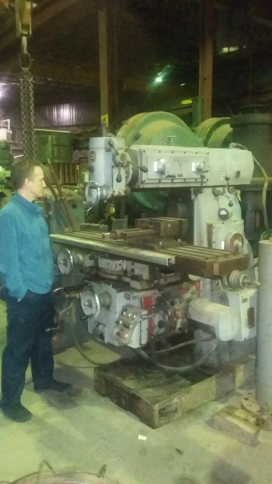Varnamo #FU-3, Horizontal & Vertical Milling Machine w/Motorized Overarm, 60" x 12" width Table - Image 2