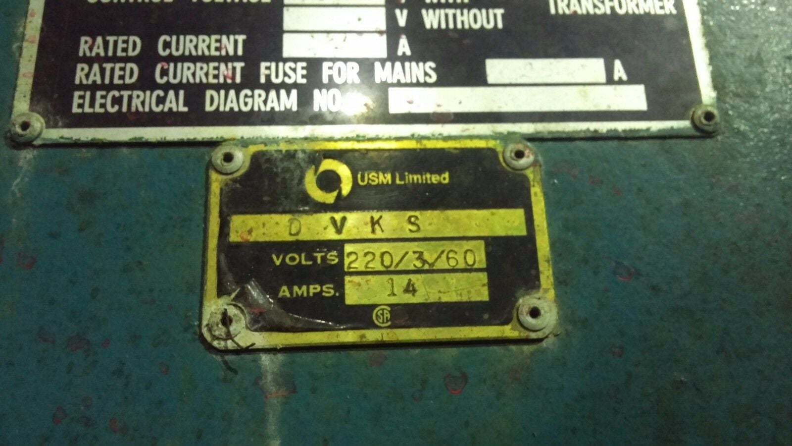 USM, Travelling Head Clicker Die Cutting Press, 14 Amps., 3 Ph., 220 V - Image 3