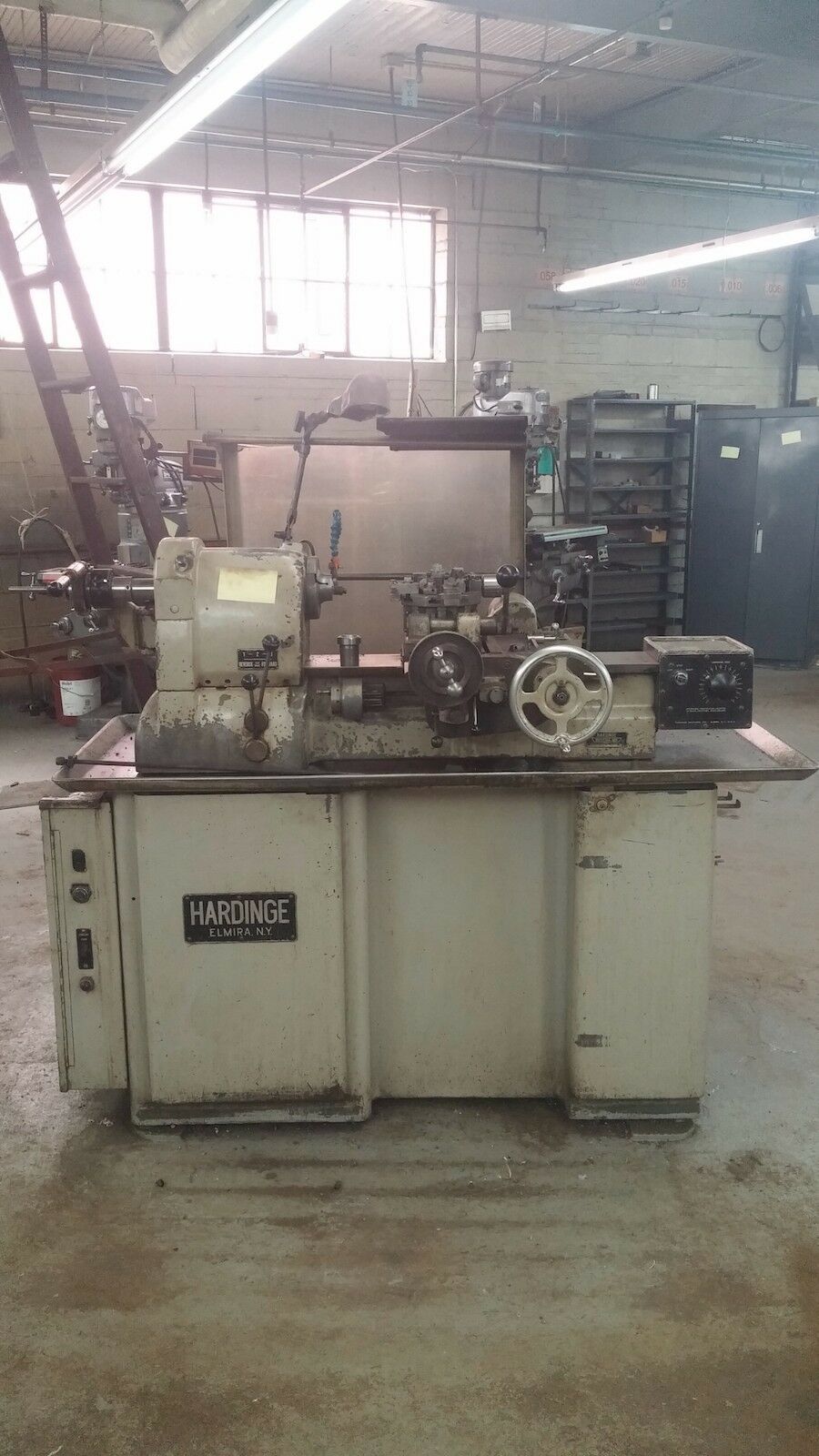 Hardinge #HC-CF, Precision Chucker Lathe, 5" 3-Jaw Chuck, 13" between centers, 1 HP, 550 V - Image 1
