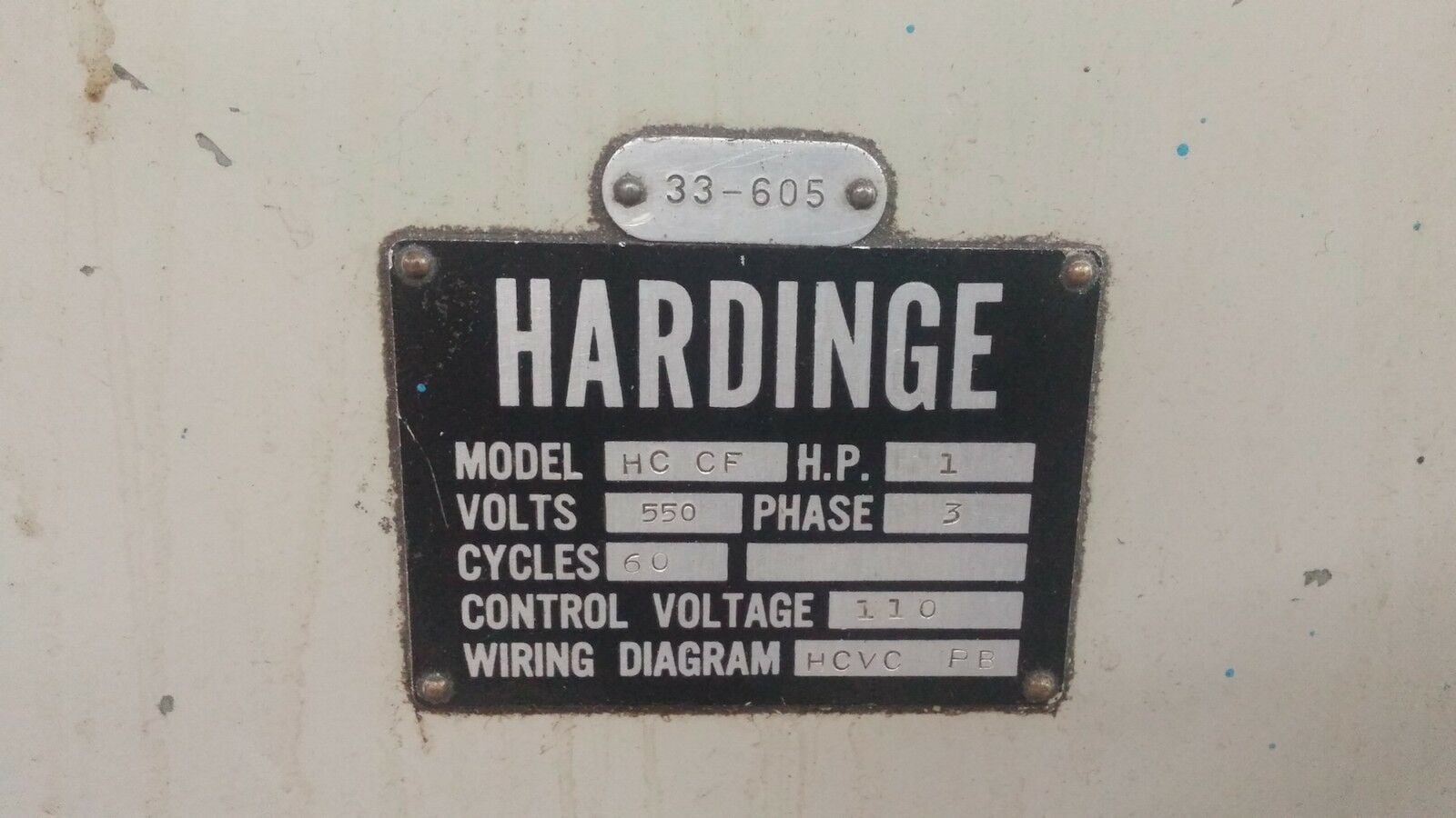 Hardinge #HC-CF, Precision Chucker Lathe, 5" 3-Jaw Chuck, 13" between centers, 1 HP, 550 V - Image 6