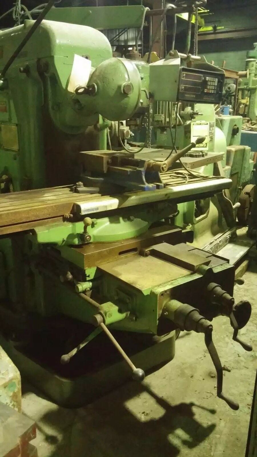 Parkson #3N, Universal Mill w/2-Axis digital read out, Vertical Head, 60" Table - Image 3