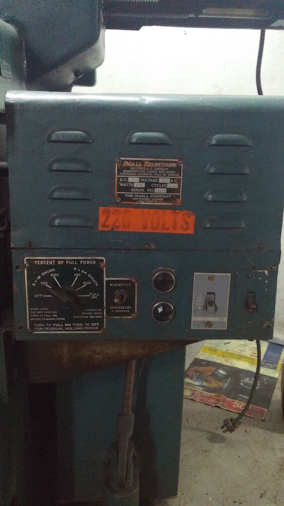 8.5" x 24" DoAll #G10, Surface Grinder, 26" Travel, Electro Magnetic Chuck, 2 HP, 220/440 V - Image 2
