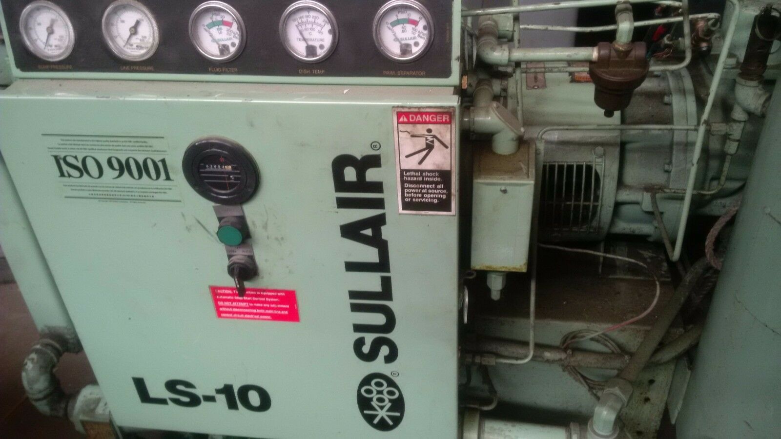 115/125 psi, Sullair #LS10-30H, Screw-Type Air Compressor, 8/8.5 bar, 30 HP, 200/400 V - Image 6