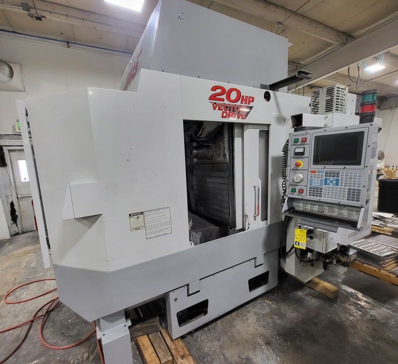 Haas #HS-1RP, 3+1-Axis CNC horizontal machining center with 2 pallets, 24" X, 20" Y, 22" Z, 24 automatic tool - Image 1