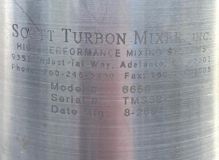 400 gallon Feldmeier, jacketed mix tank w/60 HP shear mixer, Stainless Steel construction, Dish bottom open - Image 5