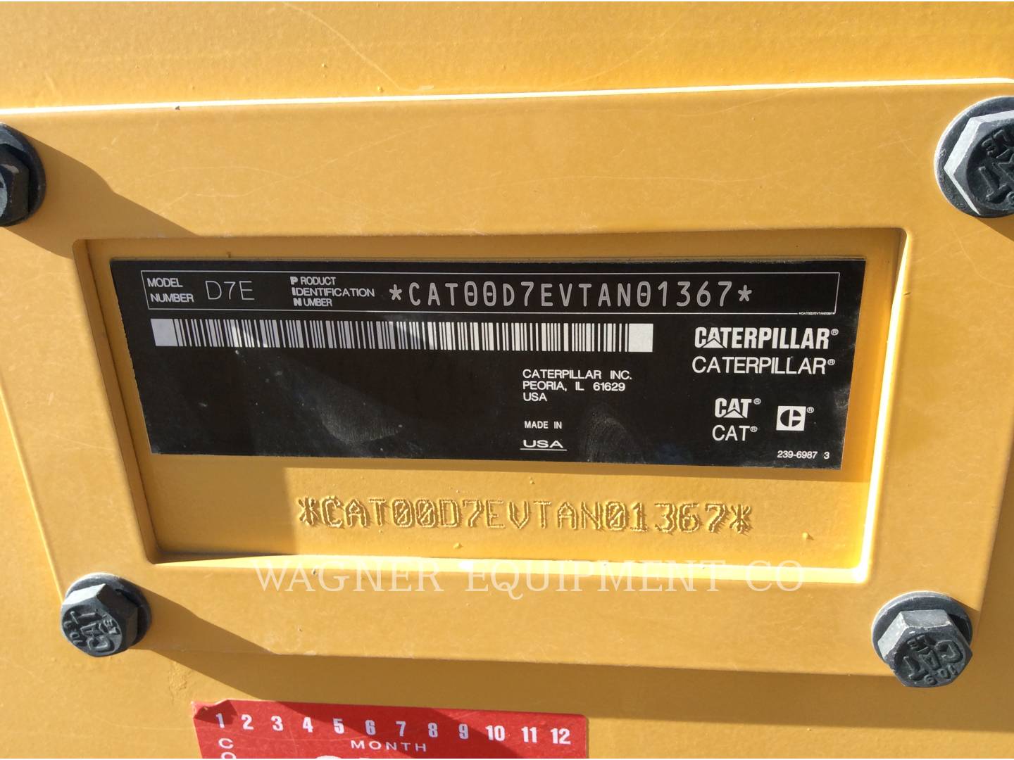 Caterpillar D7E, Crawler Dozer, 2984 hours, S/N: TAN01367, 2014 - Image 5