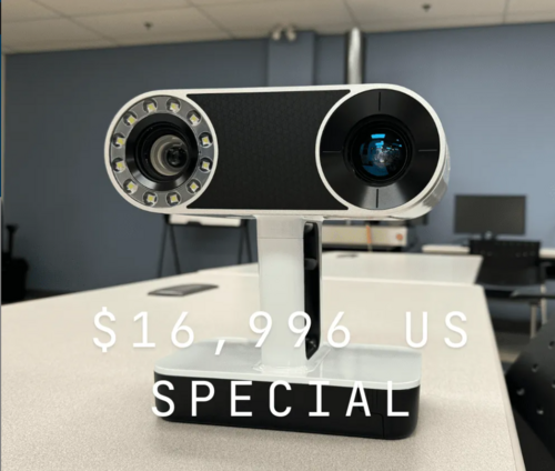Artec #Leo 3D scanner, accuracy iup to 0.1mm, coordinate measuring machine demo - Image 1