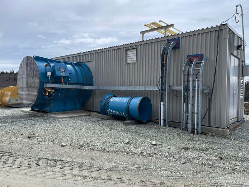 320000 cfm, Alphair 9250 ami 5000 ARR 4 counter clock wise, underground mine fan system with Weg 800 HP - Image 1