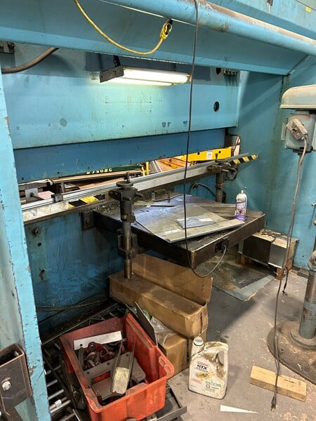 70 Ton, Allsteel #70-10, Hydraulic Press Brake, 10' overall, 102" between housing, 6" stroke, 15" Shut - Image 2