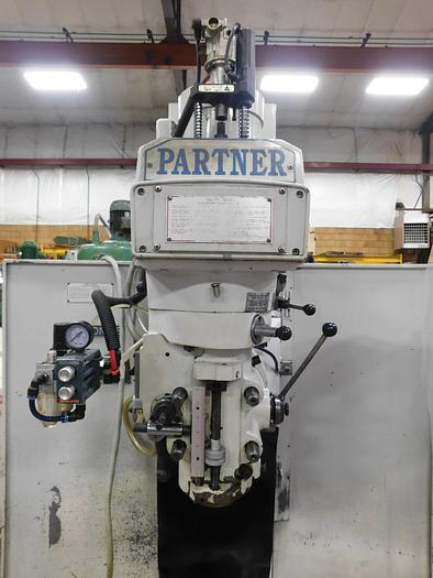 Milltronics #MB-19, vertical bed mill, 3-Axis, 13" x50" tbl., 60-4000 RPM, #40, 7.5 HP, Centurion 6, power - Image 3