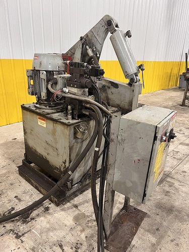 16" KRB #A114, hydraulic alligator shear, 15 HP, 15-50 SPM, feed table, hydraulic hold down clamp - Image 2