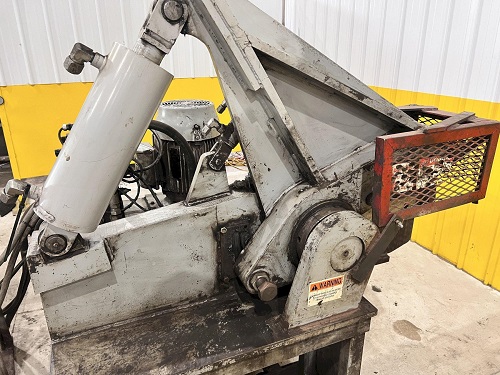 16" KRB #A114, hydraulic alligator shear, 15 HP, 15-50 SPM, feed table, hydraulic hold down clamp - Image 5