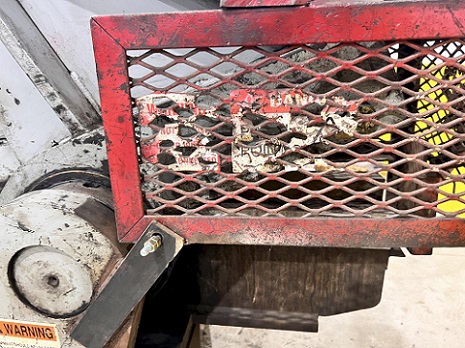 16" KRB #A114, hydraulic alligator shear, 15 HP, 15-50 SPM, feed table, hydraulic hold down clamp - Image 6