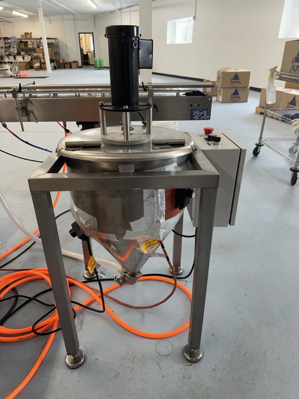 Accutek #SVF 02-002-000, Single Piston Filler with Conveyor, Heated & Agitated Hopper, 2014 - Image 1