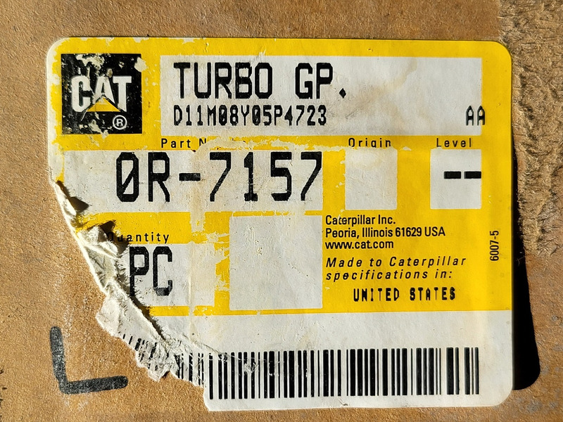 Caterpillar #0R-7157, turbocharger, rebuilt (4 available) - Image 2