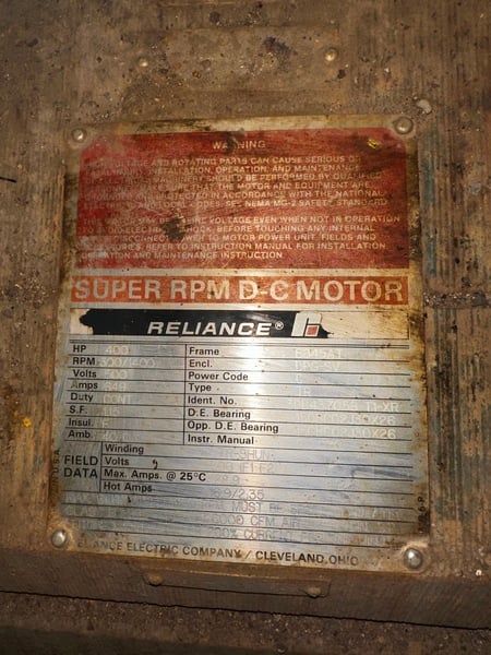 400 HP 300/1400 RPM Reliance, Frame B845AT, DPG-SV, Str-Shunt, 500 VA - Image 1