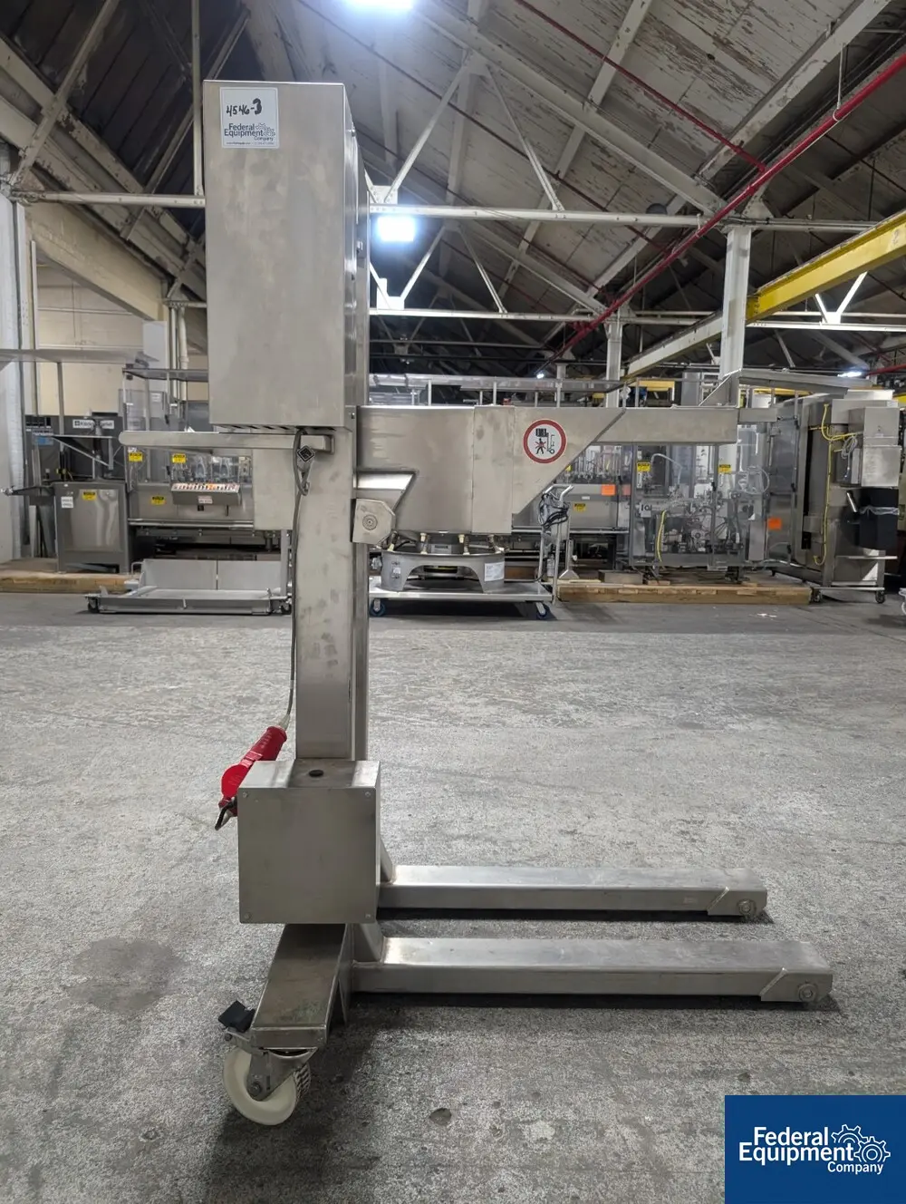 Fette, Turret Lift, Stainless Steel, 600 kg capacity, unit# 81, built 1993 - Image 4