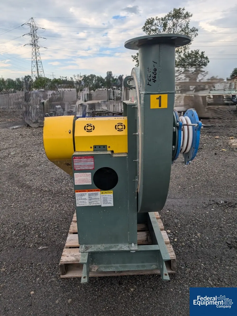 1100 cfm, New York Blower, 15 HP, Carbon Steel, S/N B07574 100, 230/460 V., 2007 - Image 3