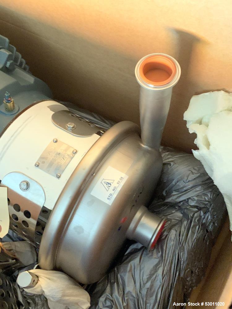 120 GPM @ 190' TDH, APV Crepaco #W40/20, Stainless Steel centrifugal pump, 3500 RPM, 2" inlet, 1.5" outlet - Image 3