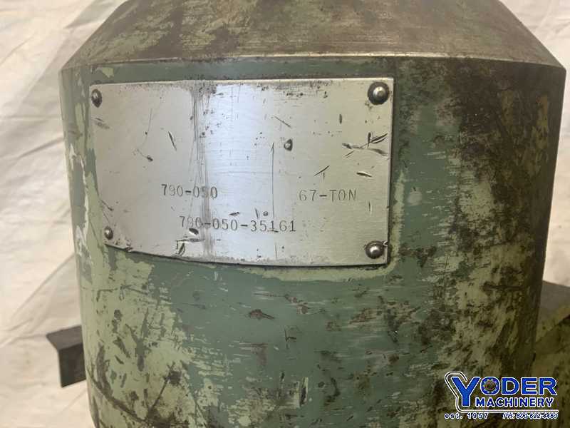 100 Ton, Whitney #790-AX6, flange hydraulic punch, 6-1/4" throat, 1-5/8" stroke, 10 HP (2 available) - Image 6
