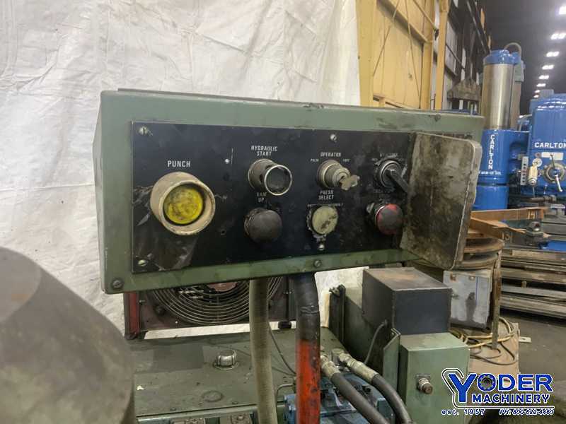 100 Ton, Whitney #790-AX6, flange hydraulic punch, 6-1/4" throat, 1-5/8" stroke, 10 HP (2 available) - Image 8