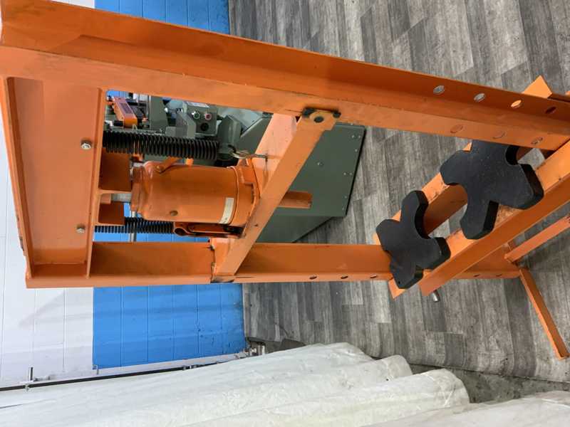 20 Ton, Custom H-frame press, 5" stroke, 8" x21" bed area, hand pump, like new - Image 4