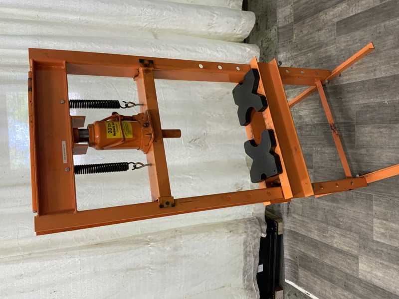 20 Ton, Custom H-frame press, 5" stroke, 8" x21" bed area, hand pump, like new - Image 5