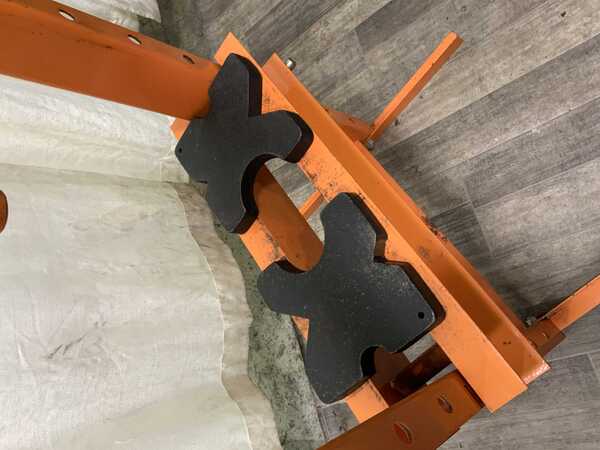 20 Ton, Custom H-frame press, 5" stroke, 8" x21" bed area, hand pump, like new - Image 8