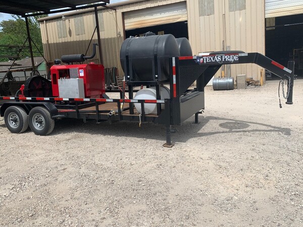 30 GPM @ 15000 psi Gardner Denver Denver hydrostatic tester, clutched PTO, trailer mounted w/tanks - Image 3