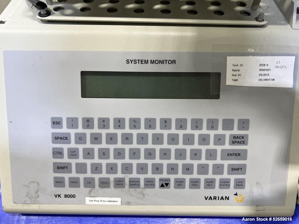 Lab Equipment, VanKel #10-0700. VK 7010 apparatus set up for 8 (4+4) spindles, (8) 3-1/2" diameter vessels - Image 7