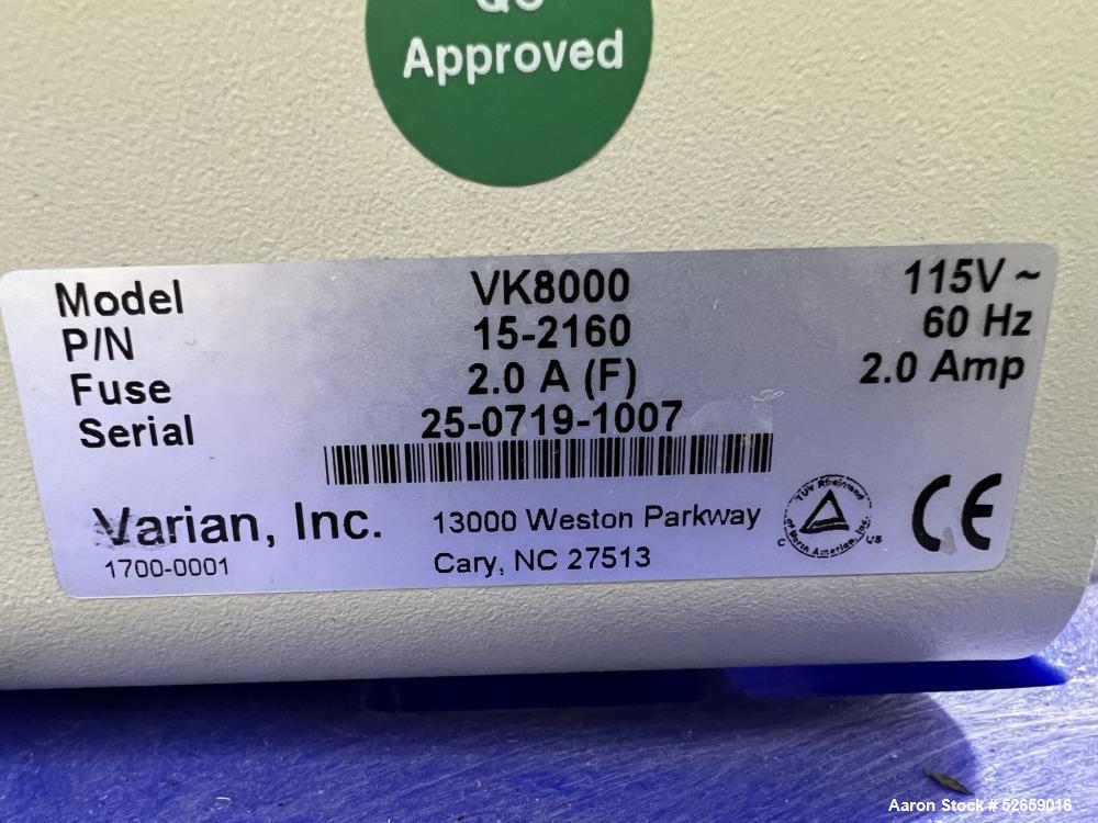 Lab Equipment, VanKel #10-0700. VK 7010 apparatus set up for 8 (4+4) spindles, (8) 3-1/2" diameter vessels - Image 10