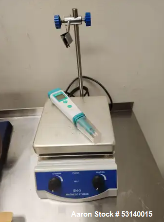 Hot Plate Magnetics Stirrer, SH-3, 5000ml Volume with Dual Control and 1 Inch Stir Bar - Image 1