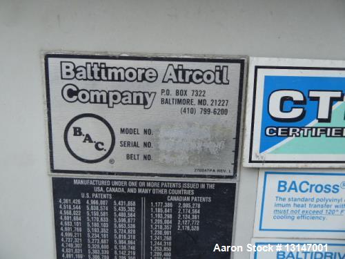 455 Ton, Baltimore #3455A-MM, aircoil cooling tower, (2) 8000 watt heaters, 20 HP fan - Image 10