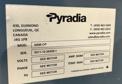 Belfab Pyradia #NBM-OP, Dust Collector, (3) Systems available, 2018 - Image 9