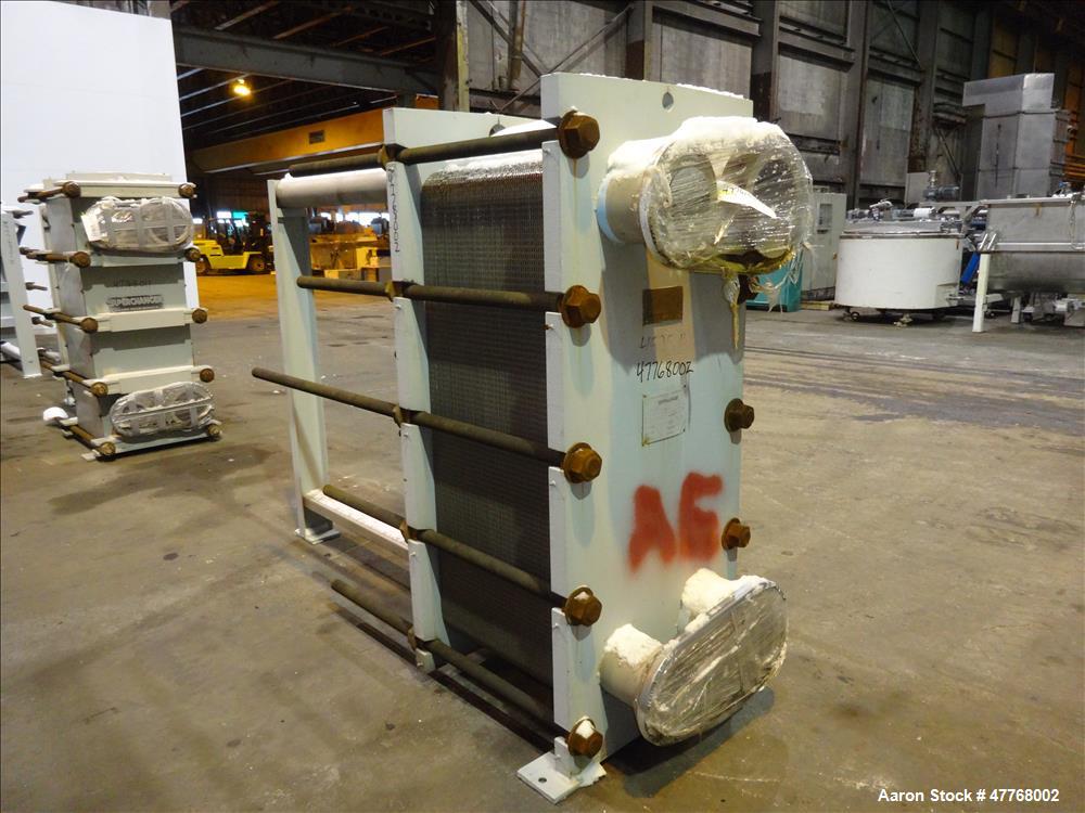 878 sq.ft., Tranter #06-T16-UP-146, plate heat exchanger, 146 plates, 150 psi, 1999 - Image 6