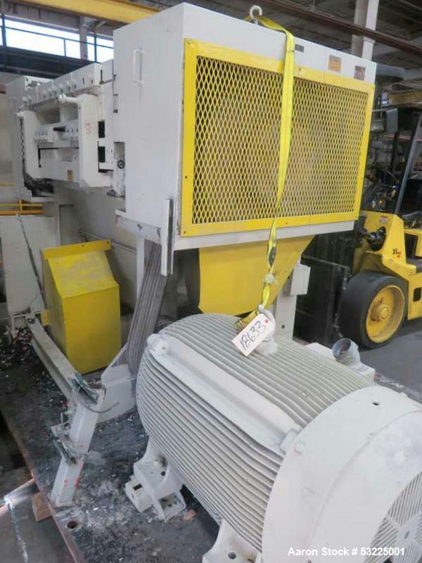 32" x 50" Cumberland #3250-HOG, granulator, 36-knife hog rotor, 2 bed knife, dual flywheels - Image 2
