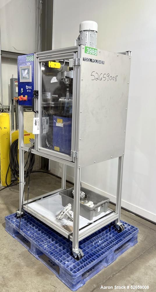 OTEC Series DF Drag Finishing Machine #DF35, (3) workplace holders, 8" diameter, (12) 1-1/2" inserts, Siemens - Image 2