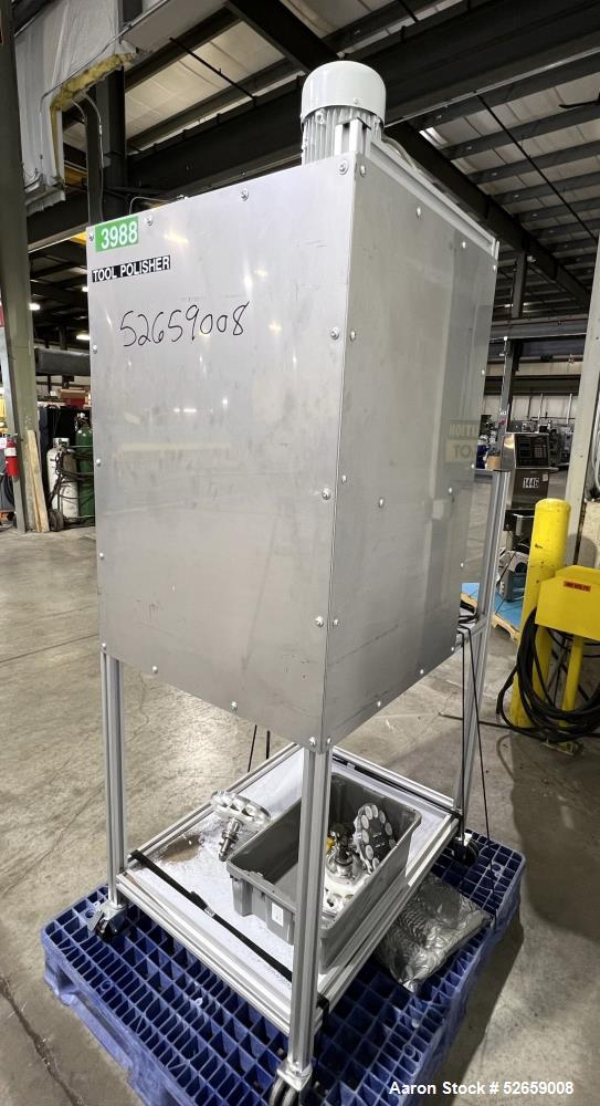OTEC Series DF Drag Finishing Machine #DF35, (3) workplace holders, 8" diameter, (12) 1-1/2" inserts, Siemens - Image 3
