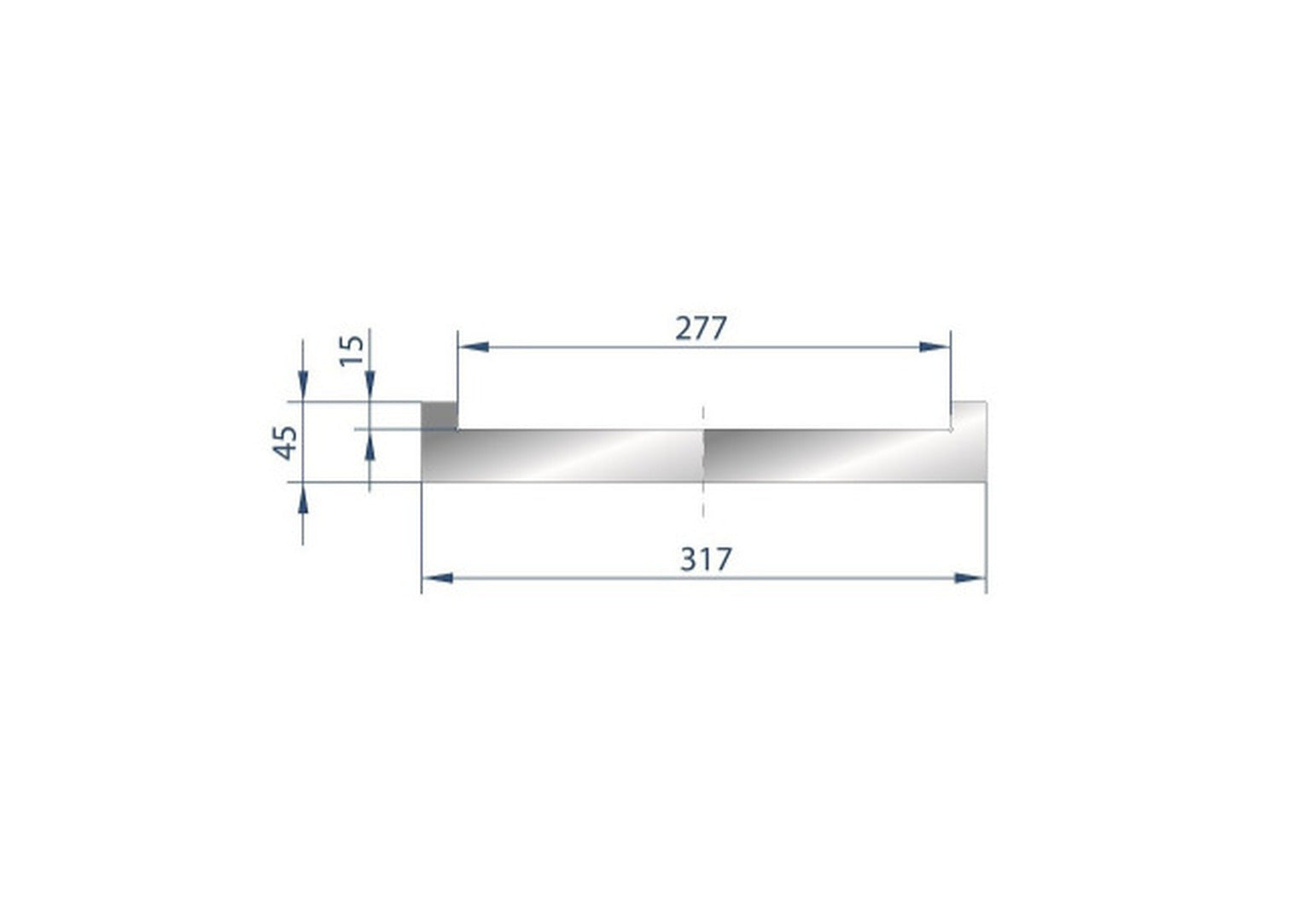78.74" L, Eurostamp #9016, 2000mm adapter for adjustable die cod. 3191, new - Image 1