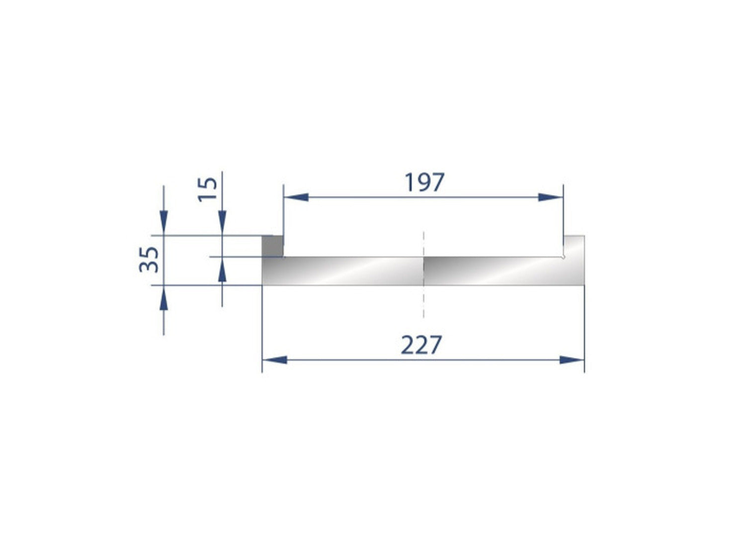 78.74" L, Eurostamp #9015, 2000mm adapter for adjustable die cod. 3190, new - Image 1