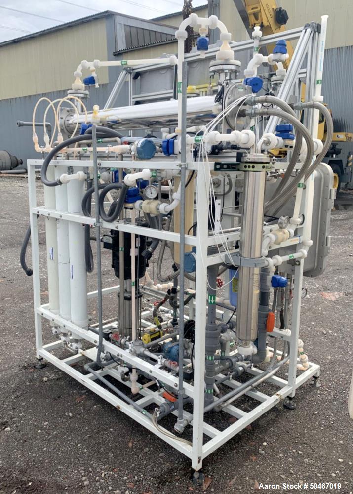 Ionics Life Sciences RO system, 4" diameter x 48" long, 3 HP Grundfos pump - Image 1