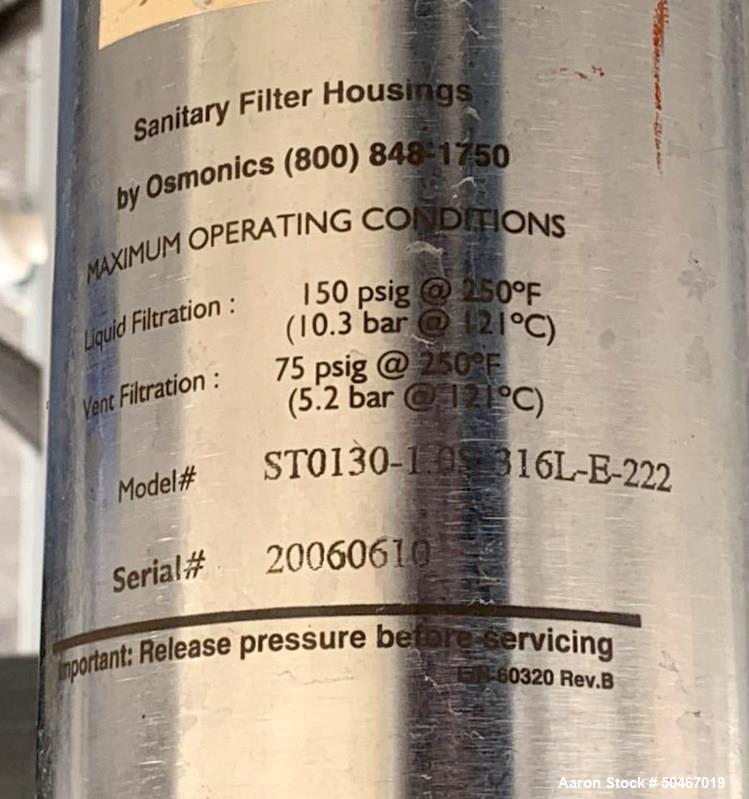 Ionics Life Sciences RO system, 4" diameter x 48" long, 3 HP Grundfos pump - Image 5