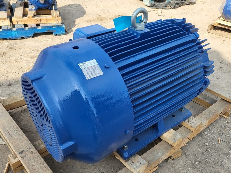 150 HP 1185 RPM Teco Westinghouse, Frame 447T, Marine duty, 575 Volts, new surplus - Image 9