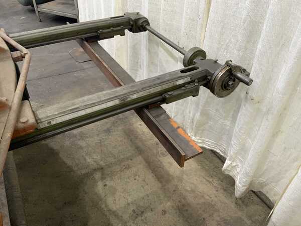 12 gauge x 4' Wysong #1048, power squaring shear, 24" manual back gauge, 8 hold downs, 3 HP - Image 5