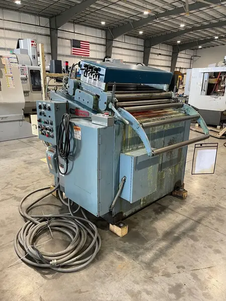 36" x .11" Egan PressPartner #S20-836, press feed straightener, 2.5" roll diameter, entry guide, pinch rolls - Image 3