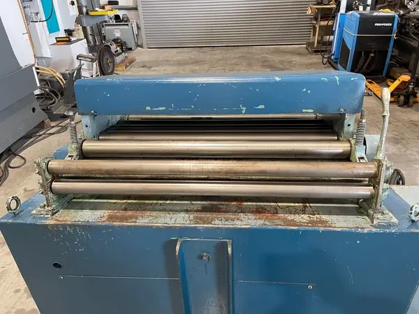 36" x .11" Egan PressPartner #S20-836, press feed straightener, 2.5" roll diameter, entry guide, pinch rolls - Image 7