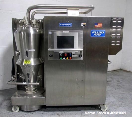 Fluid Air #0020, Fluid Bed Dryer Granulator, Stainless Steel, 12 kW Heater, 575 V, 1999 - Image 1